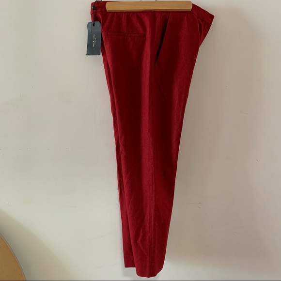 Rag & Bone Poppy Pant Red Sz 4 - Picture 5 of 10